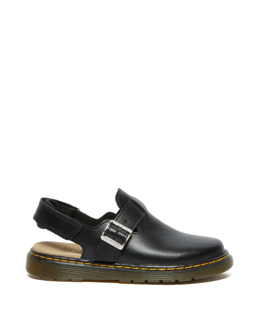 Junior Jorgie Leather Slingback Mules in Black