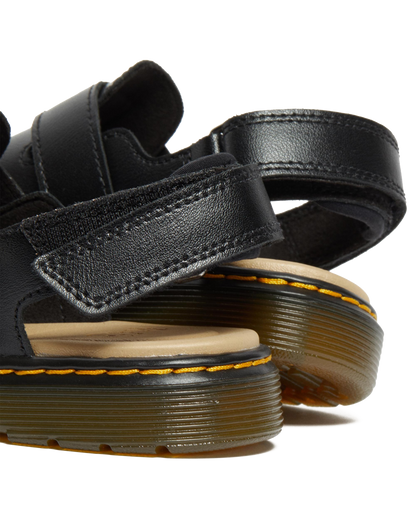 Junior Jorgie Leather Slingback Mules in Black