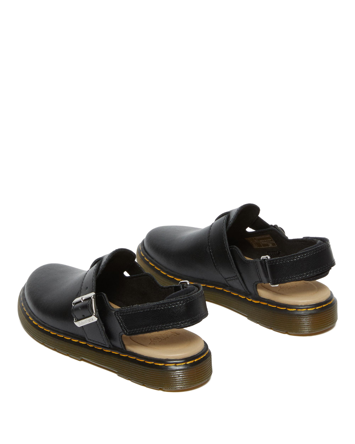 Junior Jorgie Leather Slingback Mules in Black