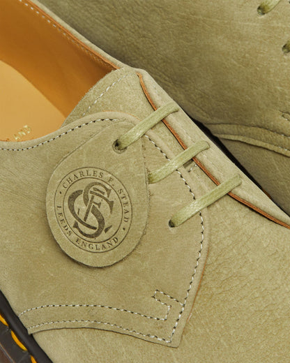 1461 Made in England Nubuck Leather Oxford Shoes in England Nubuck Leather Shoes in Green