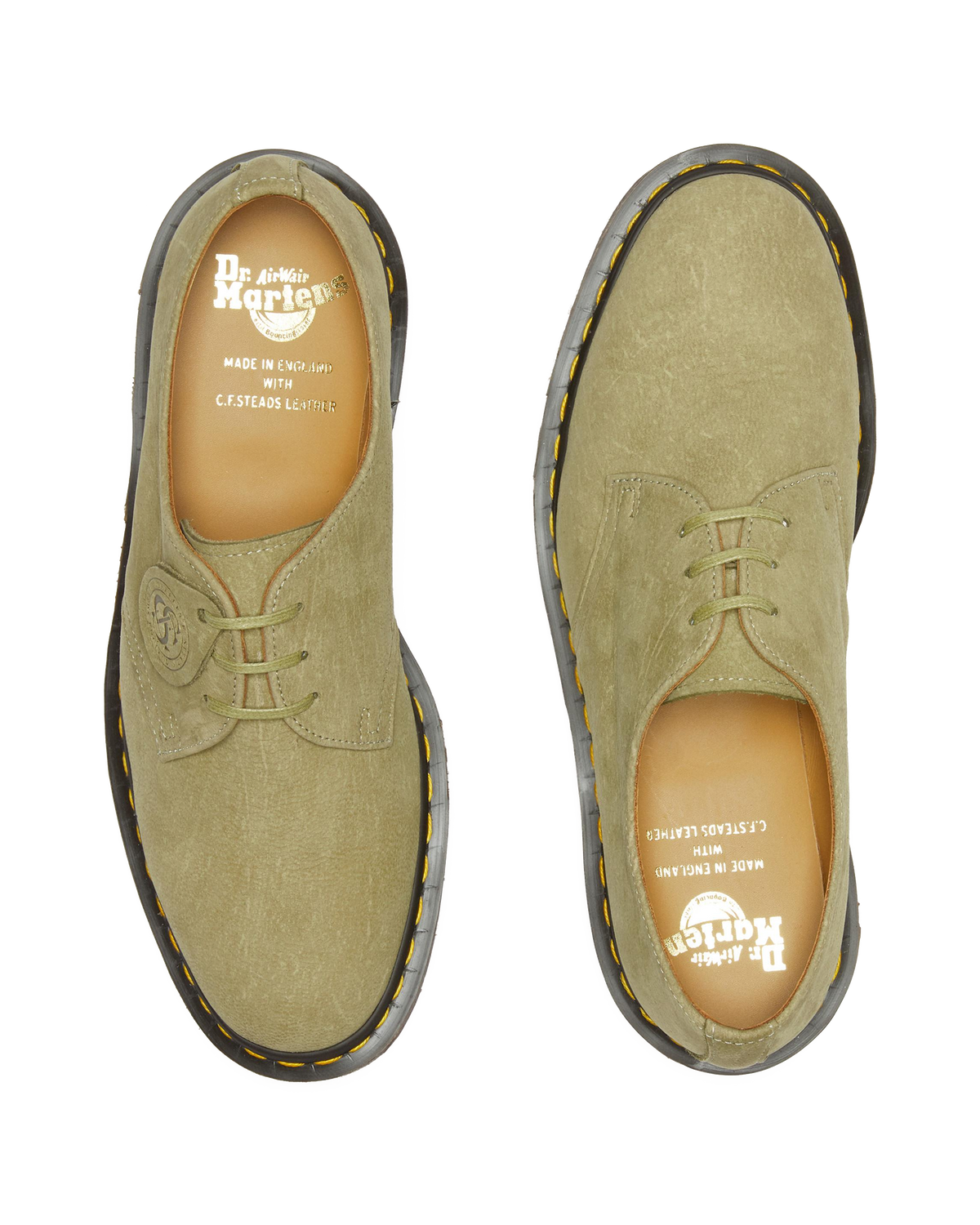 1461 Made in England Nubuck Leather Oxford Shoes in England Nubuck Leather Shoes in Green