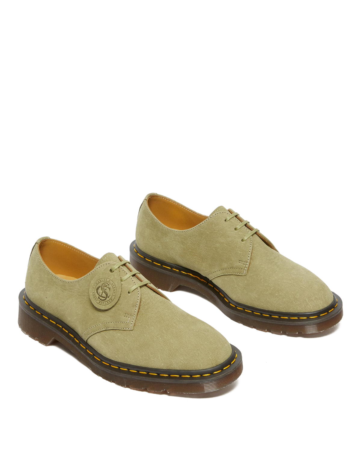 1461 Made in England Nubuck Leather Oxford Shoes in England Nubuck Leather Shoes in Green