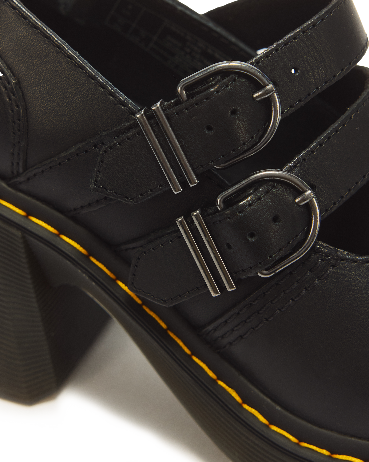 Eviee Sendal Leather Heeled Shoes in Black