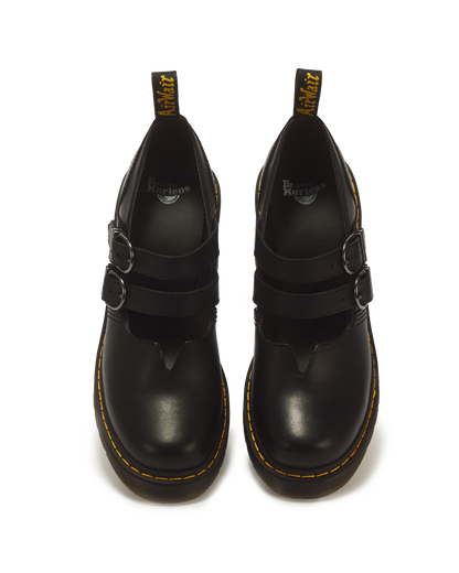 Eviee Sendal Leather Heeled Shoes in Black