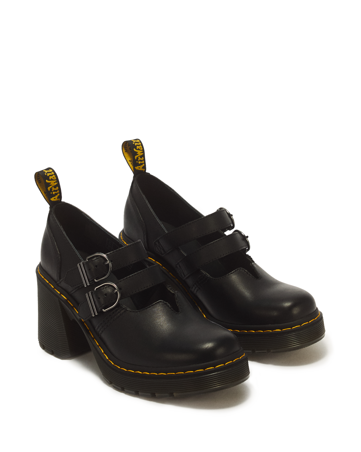 Eviee Sendal Leather Heeled Shoes in Black