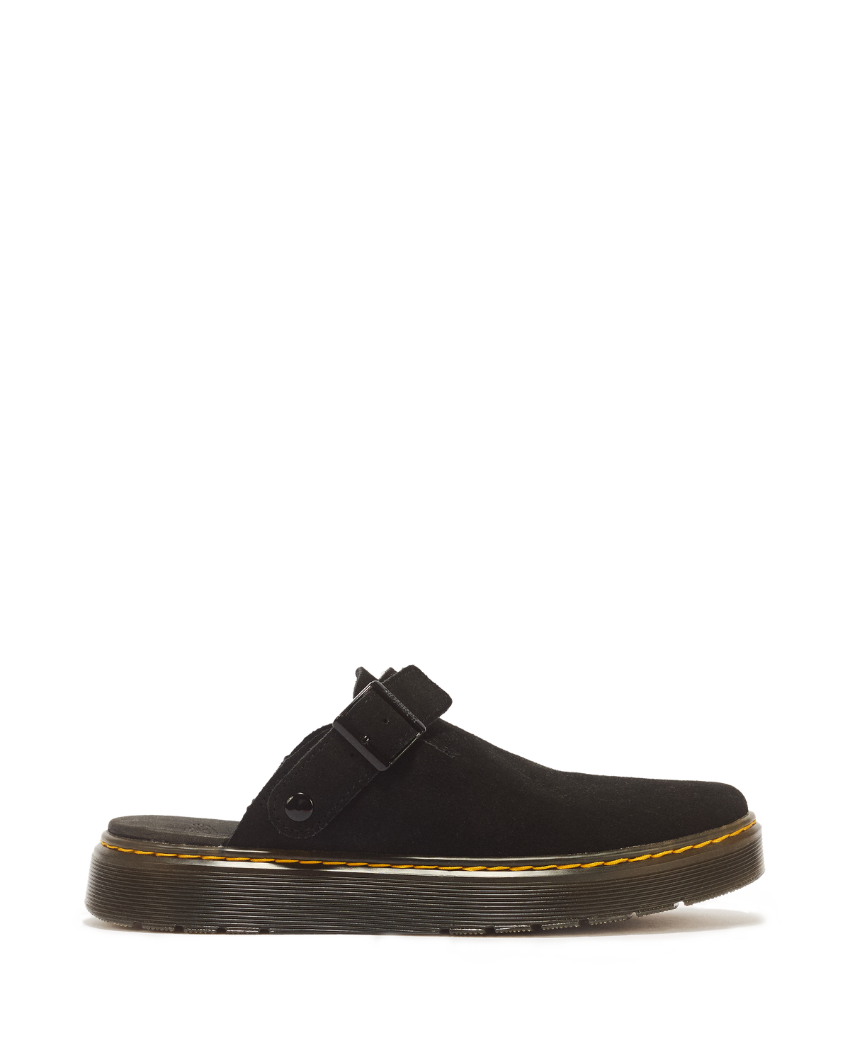 Carlson Suede Casual Slingback Mules in Black