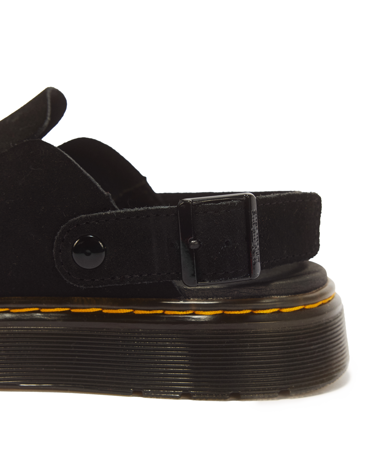 Carlson Suede Casual Slingback Mules in Black