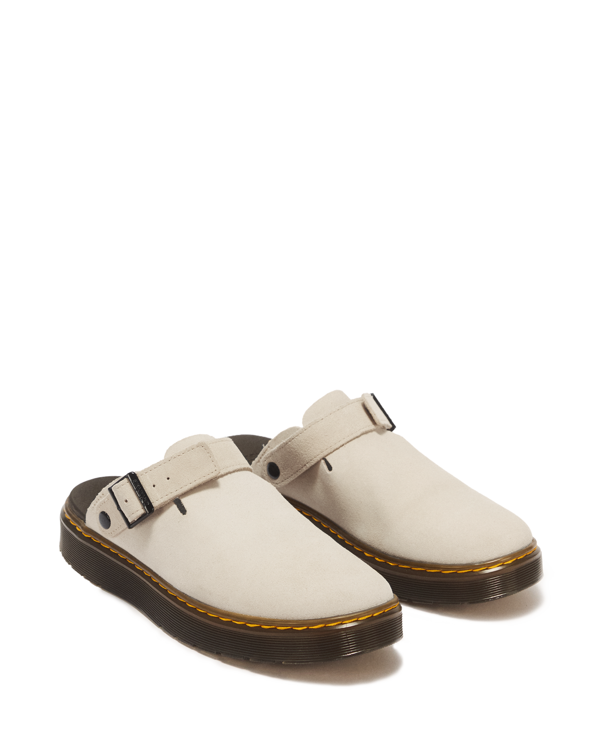 Carlson Suede Casual Slingback Mules in Sand