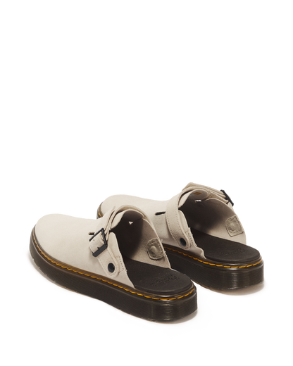 Carlson Suede Casual Slingback Mules in Sand