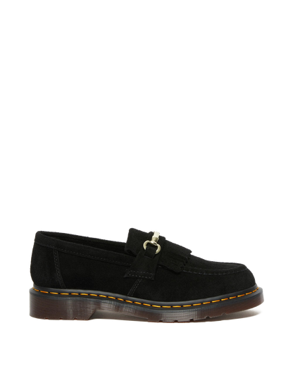 Adrian Snaffle Suede Loafers in Black