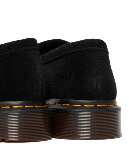 Adrian Snaffle Suede Loafers in Black