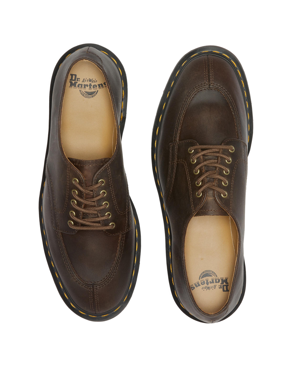 2046 Crazy Horse Leather Oxford Shoes in Dark Brown