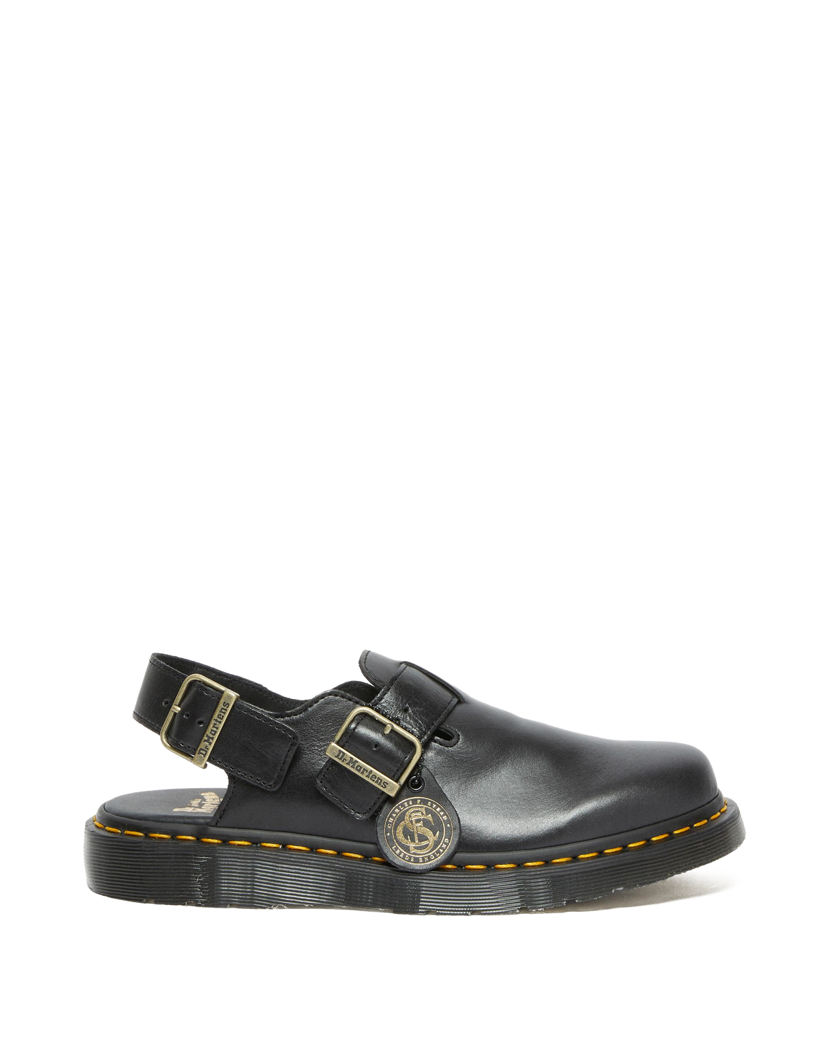 Jorge Made in England Leather Slingback Mules in England Leather Mules in Black