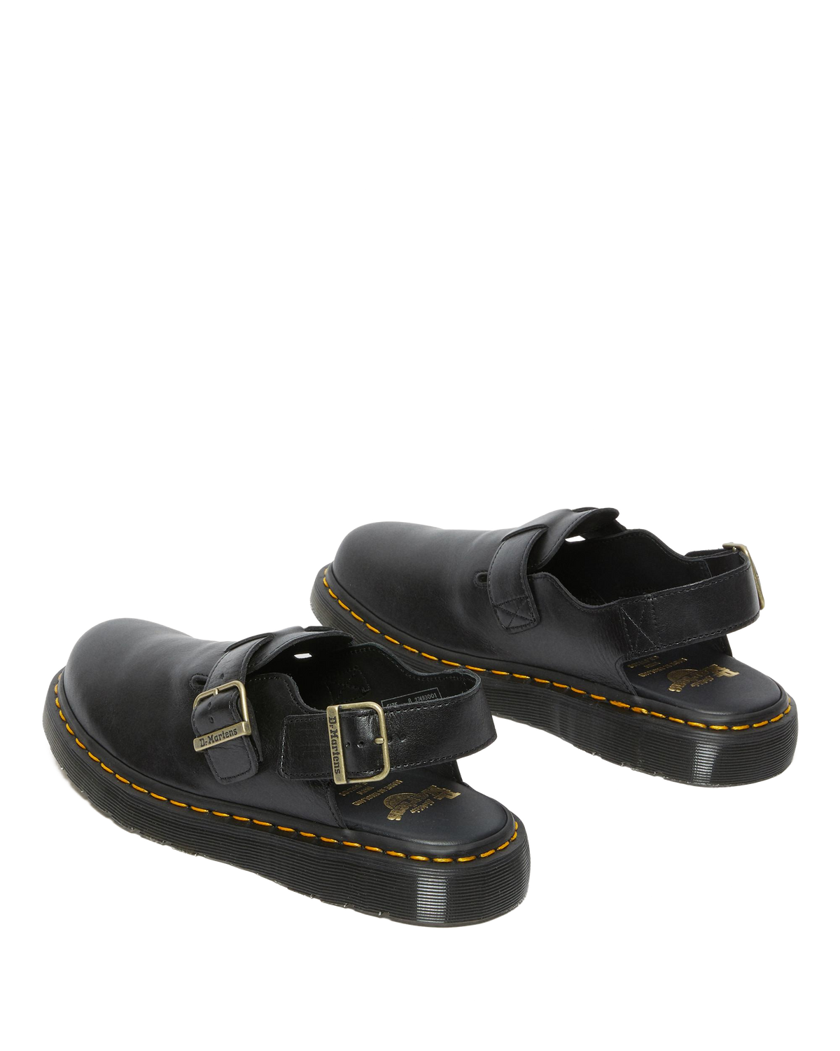 Jorge Made in England Leather Slingback Mules in England Leather Mules in Black