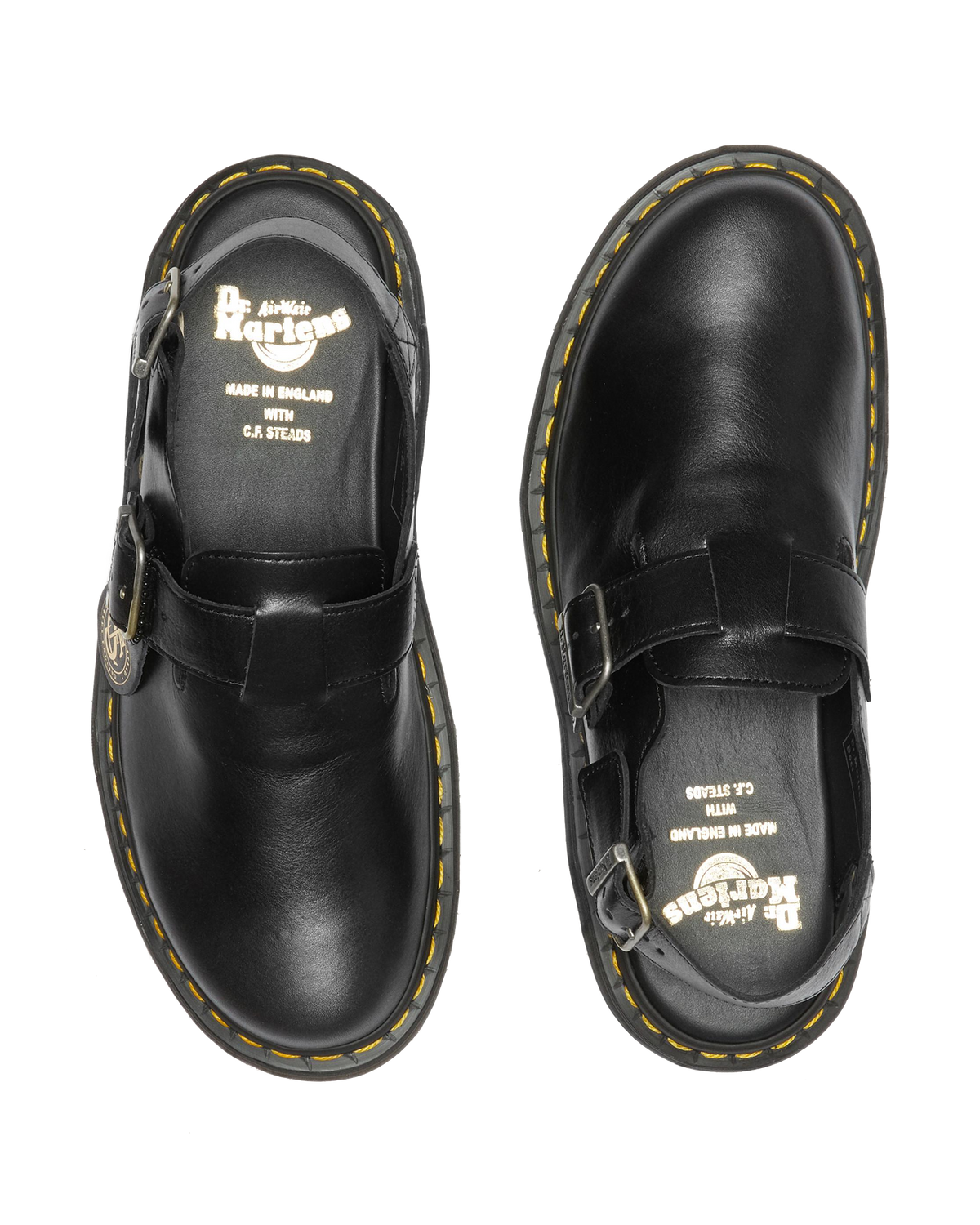 Jorge Made in England Leather Slingback Mules in England Leather Mules in Black
