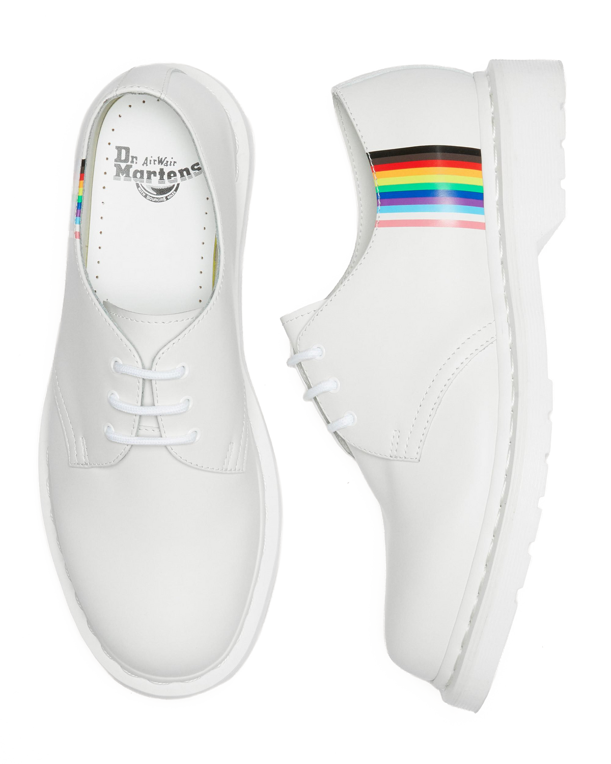 1461 For Pride Smooth Leather Oxford Shoes in White