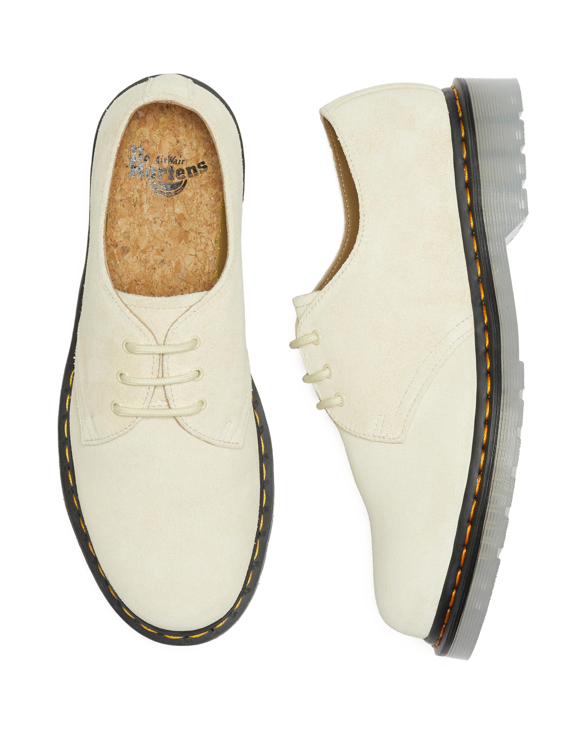 1461 Iced Suede Oxford Shoes in Cream