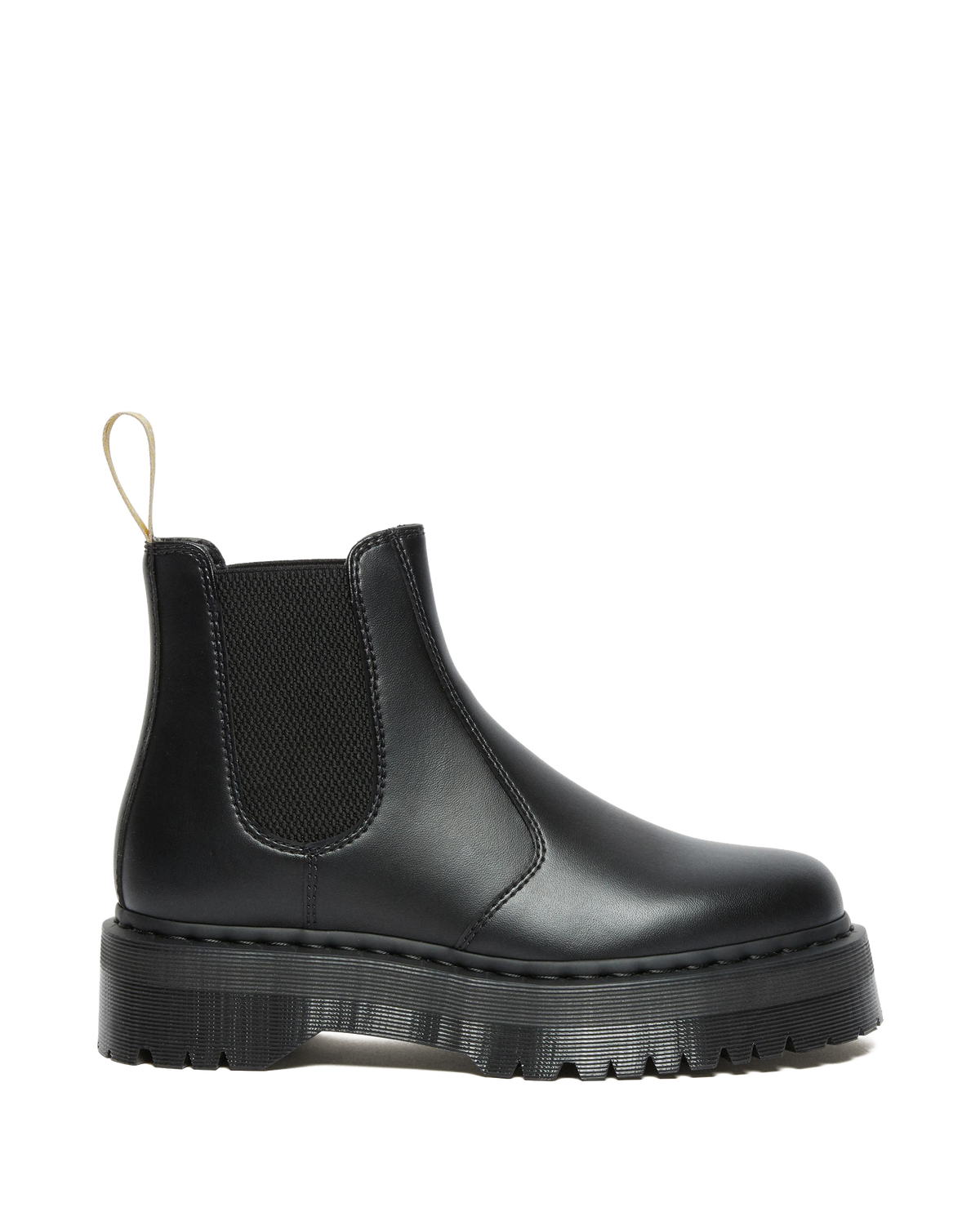 Vegan 2976 Felix Platform Chelsea Boots in Black