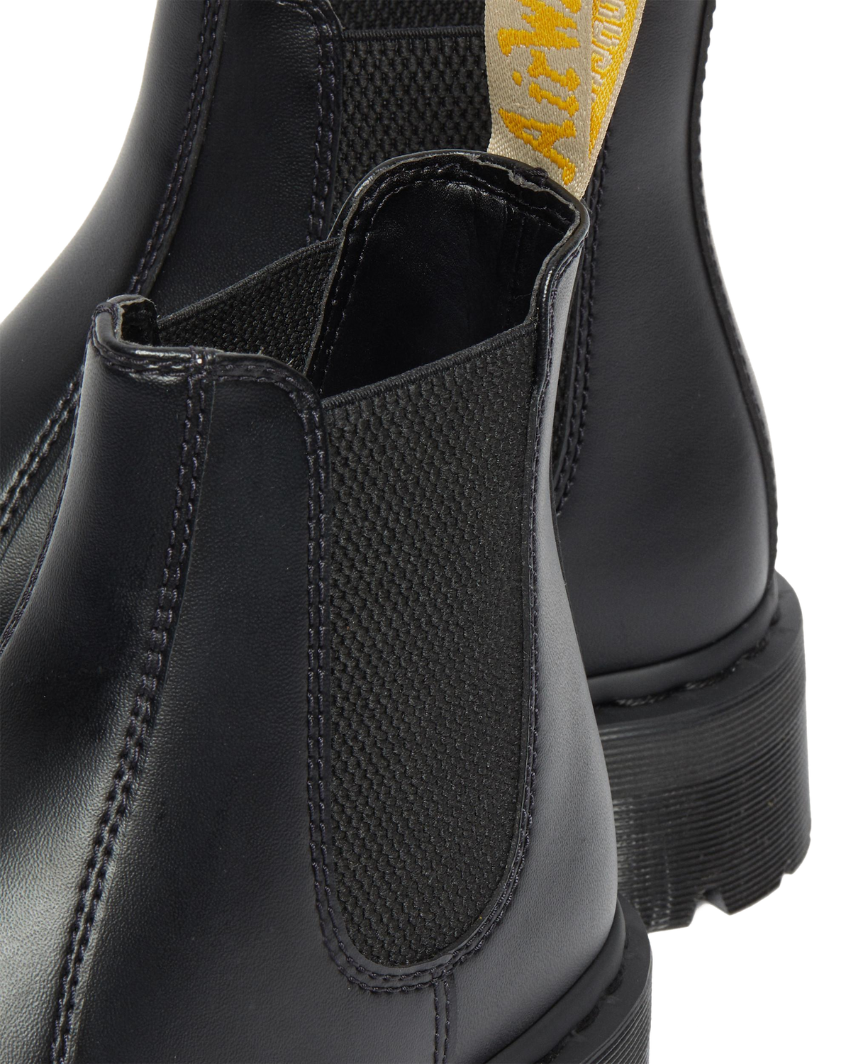 Vegan 2976 Felix Platform Chelsea Boots in Black
