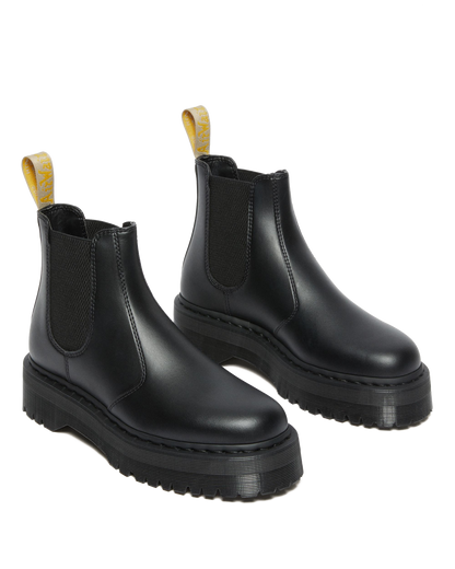 Vegan 2976 Felix Platform Chelsea Boots in Black