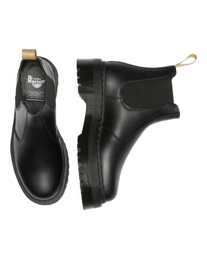Vegan 2976 Felix Platform Chelsea Boots in Black
