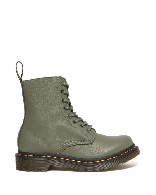 1460 Pascal Virginia leather boots in Khaki Green