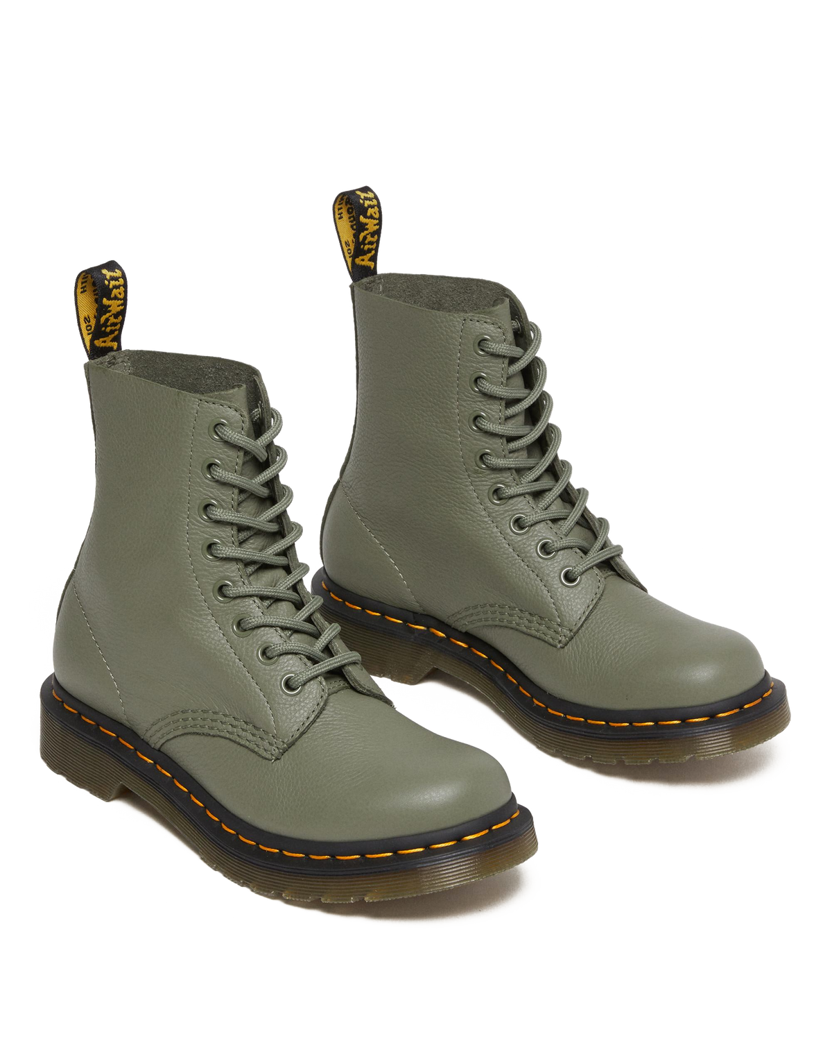 1460 Pascal Virginia leather boots in Khaki Green