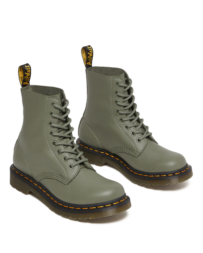 1460 Pascal Virginia leather boots in Khaki Green
