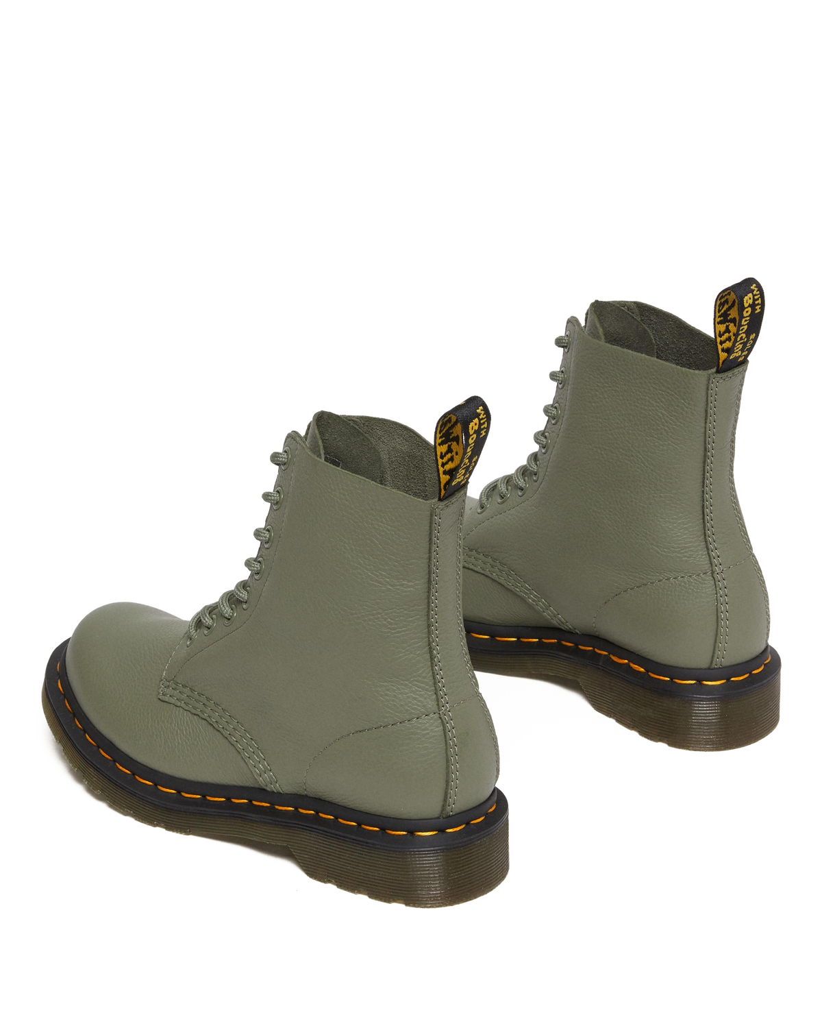 1460 Pascal Virginia leather boots in Khaki Green