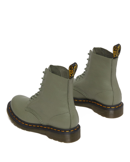1460 Pascal Virginia leather boots in Khaki Green