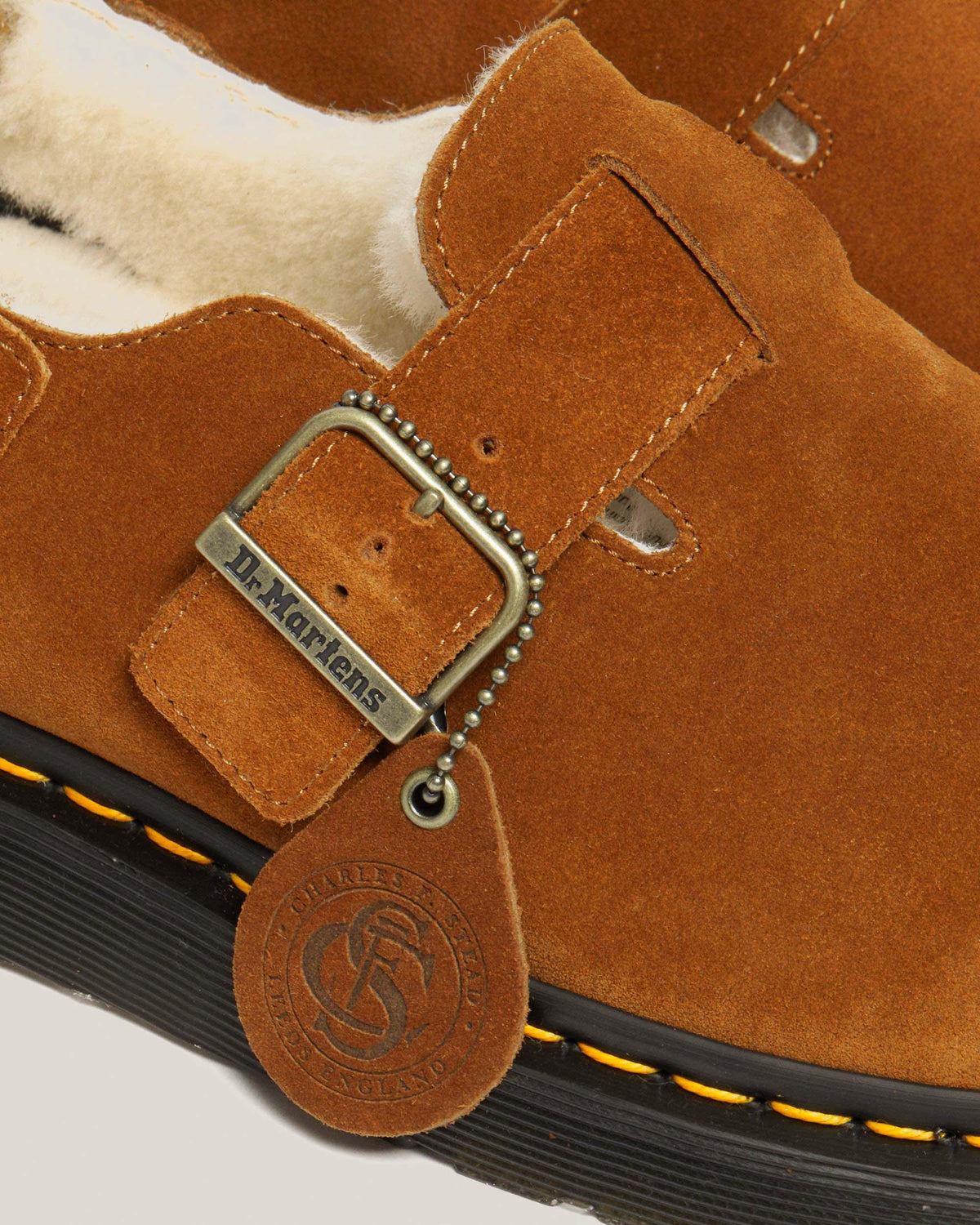 Jorge Made in England Shearling Slingback Mules in England Shearling Mule in Brown