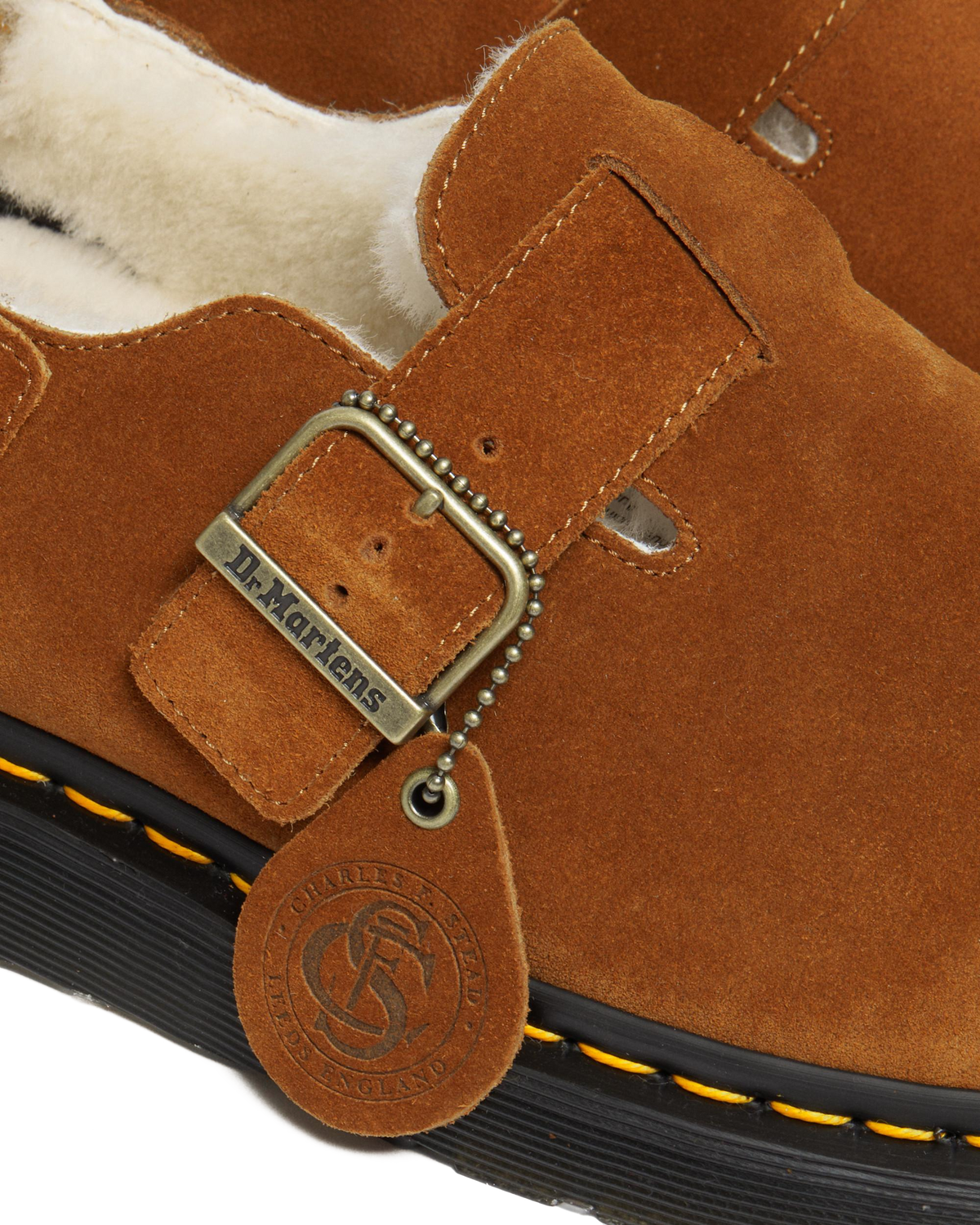 Jorge Made in England Shearling Slingback Mules in England Shearling Mule in Brown
