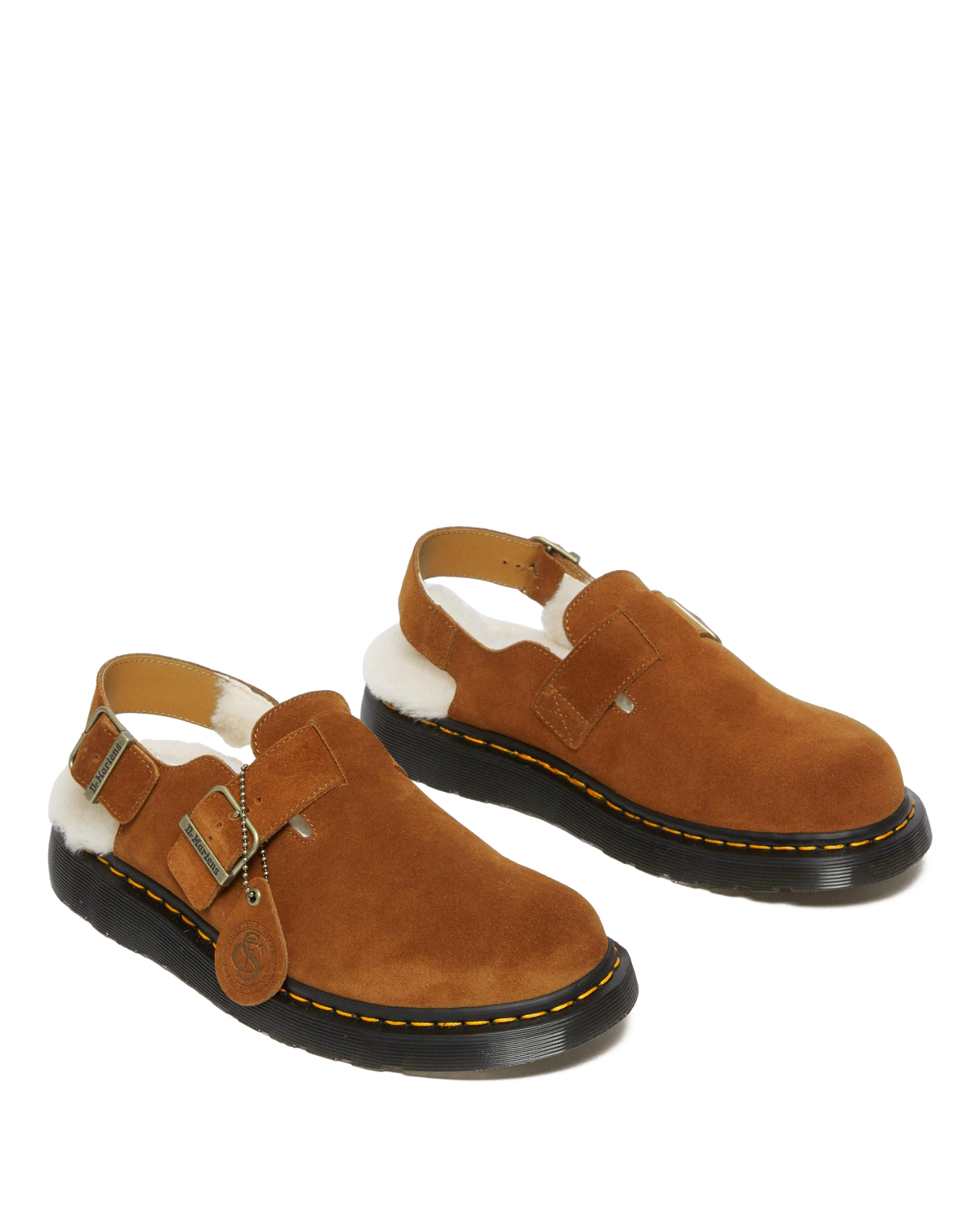 Jorge Made in England Shearling Slingback Mules in England Shearling Mule in Brown