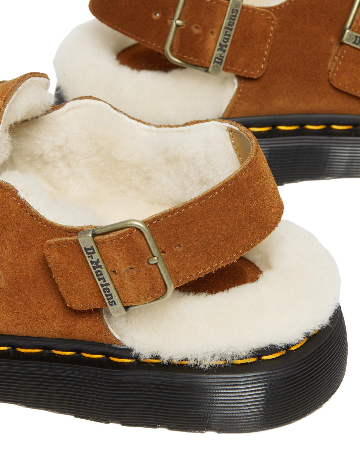 Jorge Made in England Shearling Slingback Mules in England Shearling Mule in Brown