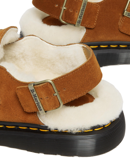 Jorge Made in England Shearling Slingback Mules in England Shearling Mule in Brown