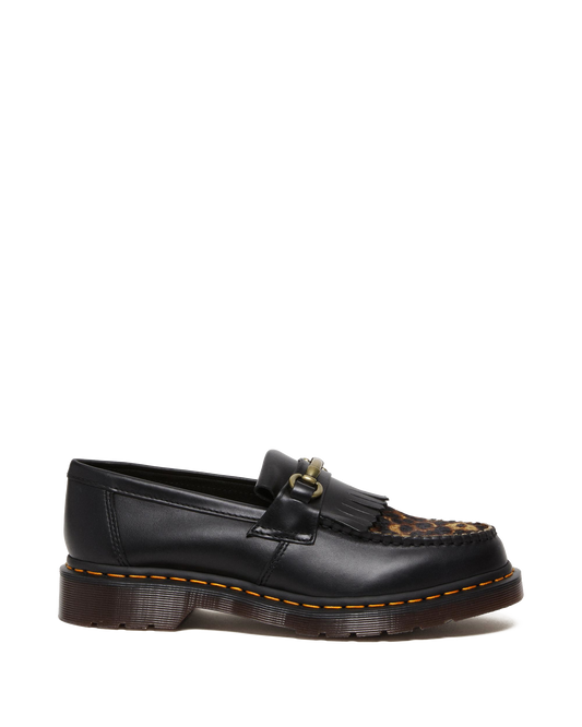 Adrian Snaffle Hair On Loafers in Black