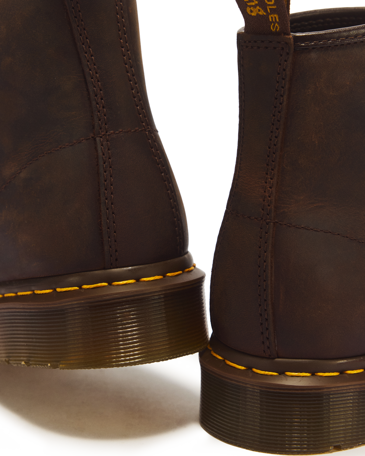 101 Crazy Horse Leather Ankle Boots in Dark Brown