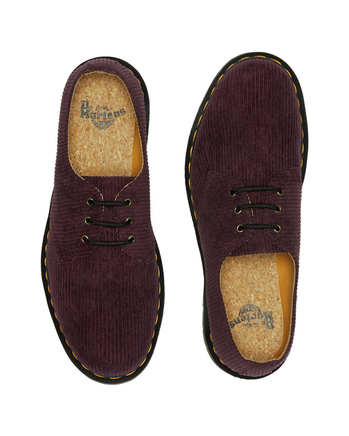 1461 Corduroy Oxford Shoes in Oxblood