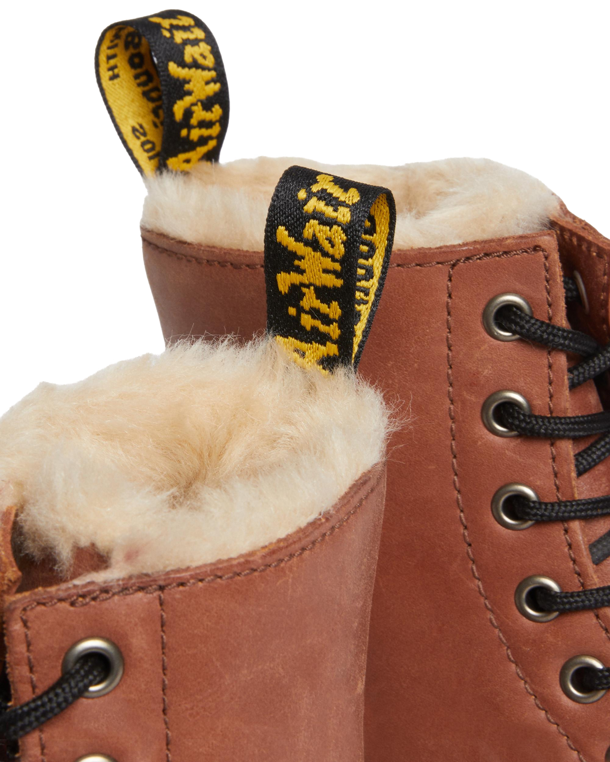 1460 Serena Women's Faux Fur-Lined Leather Boots in Tan