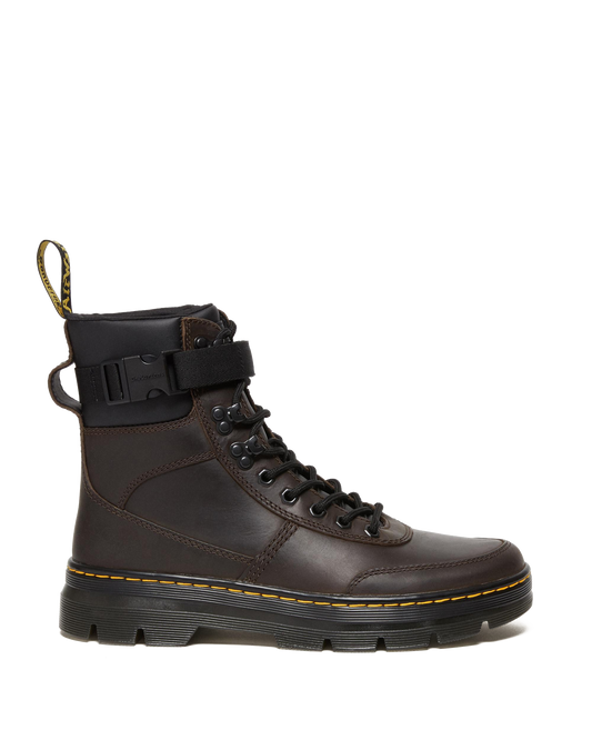 Combs Tech Crazy Horse Leather Casual Boots in Dark Brown
