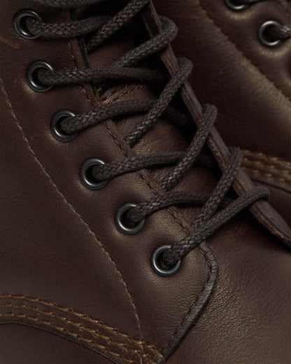1460 Warmwair Leather Lace Up Boots in Dark Brown