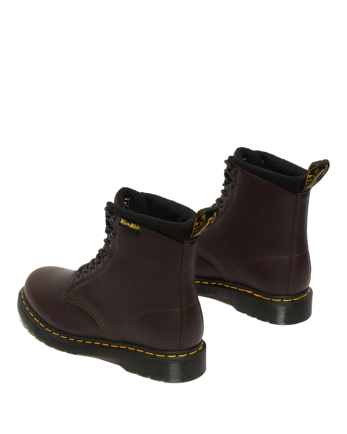 1460 Warmwair Leather Lace Up Boots in Dark Brown