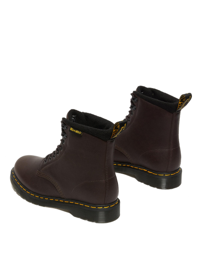 1460 Warmwair Leather Lace Up Boots in Dark Brown