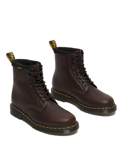1460 Warmwair Leather Lace Up Boots in Dark Brown