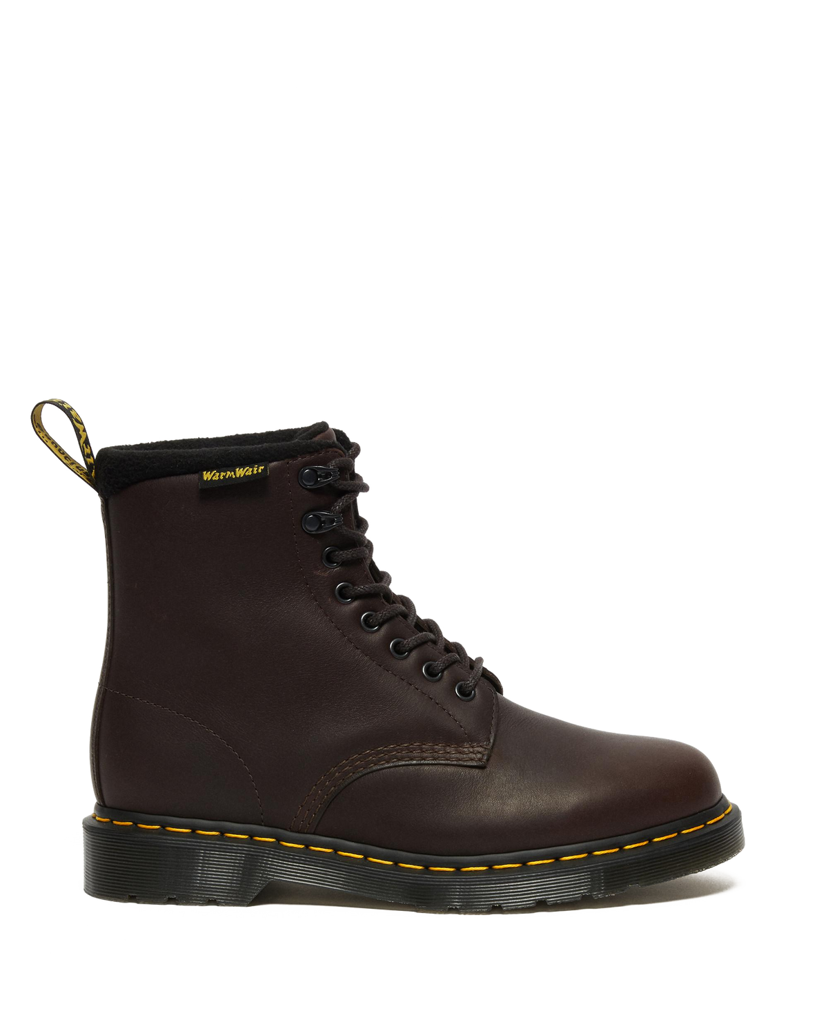 1460 Warmwair Leather Lace Up Boots in Dark Brown