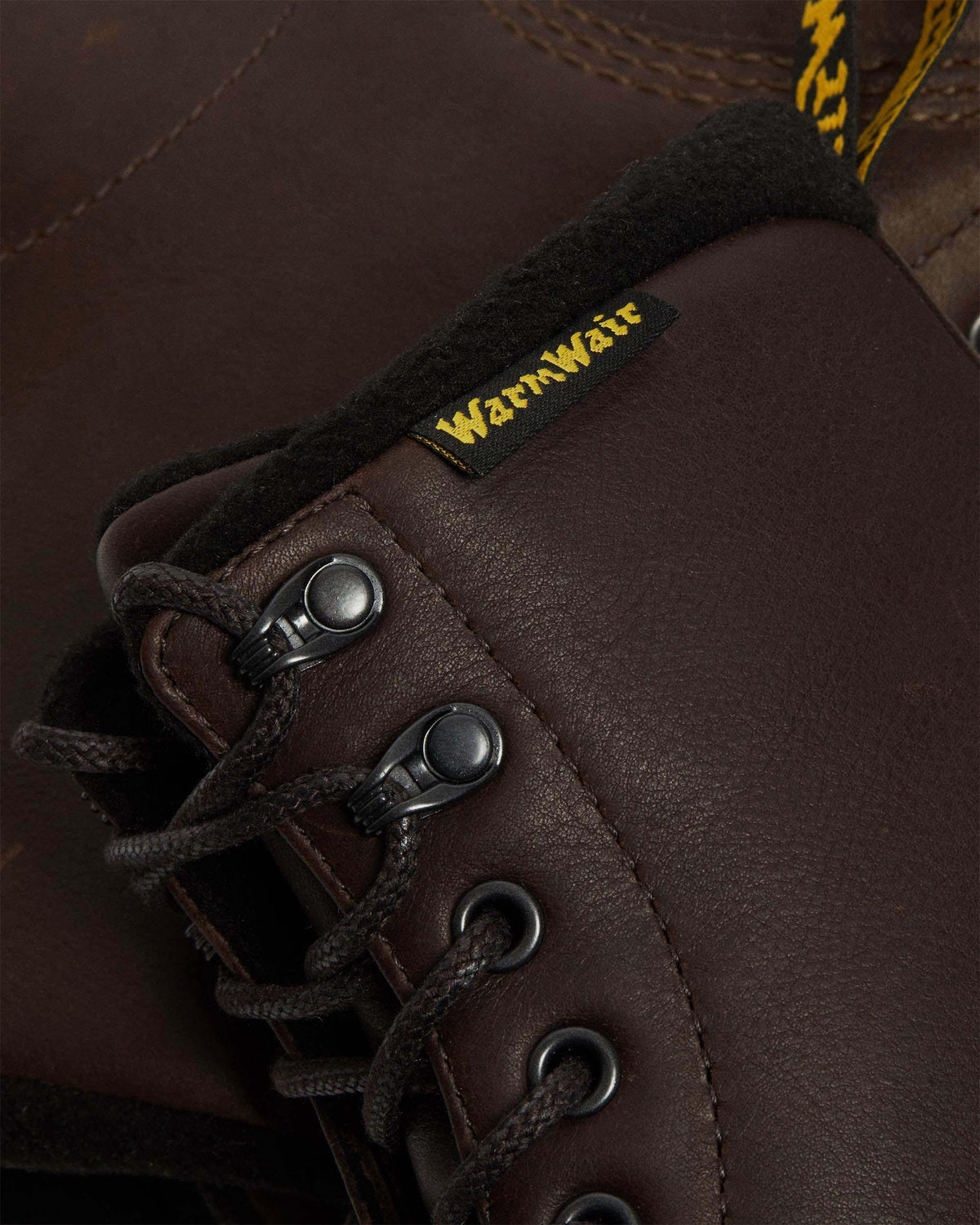 1460 Warmwair Leather Lace Up Boots in Dark Brown