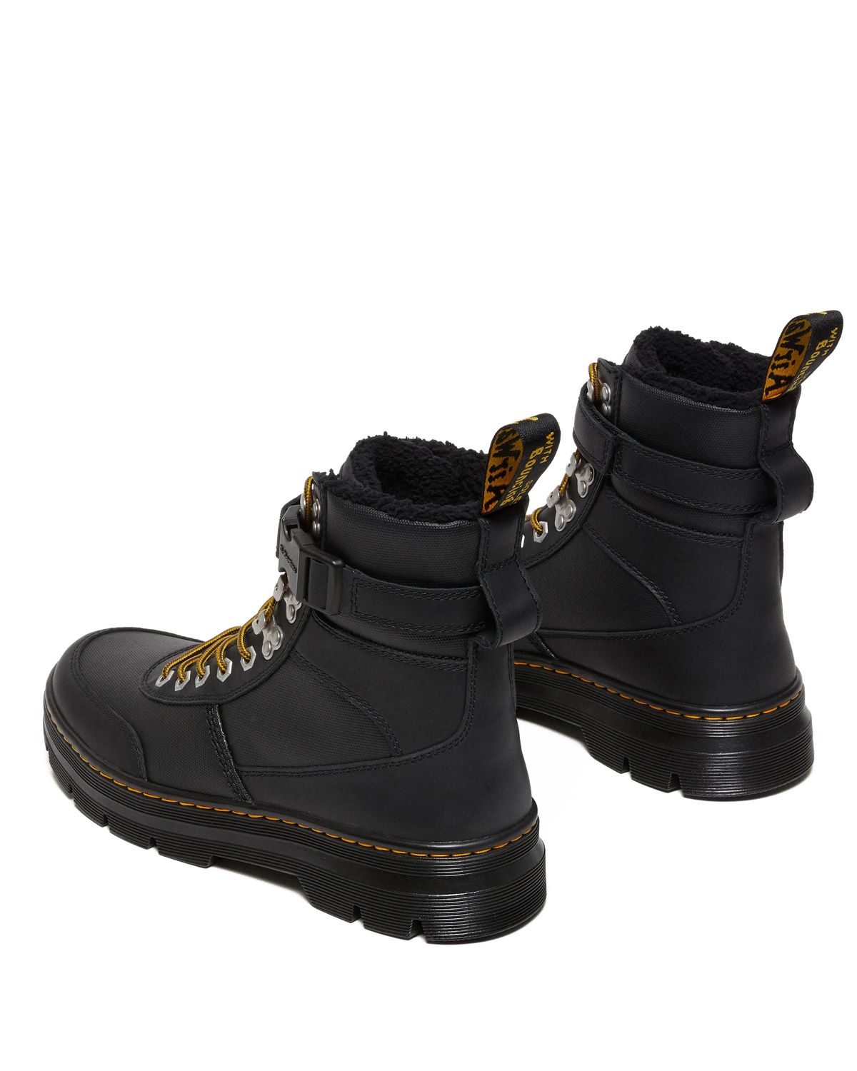 Combs Tech Faux Fur-Lined Casual Boots in Black