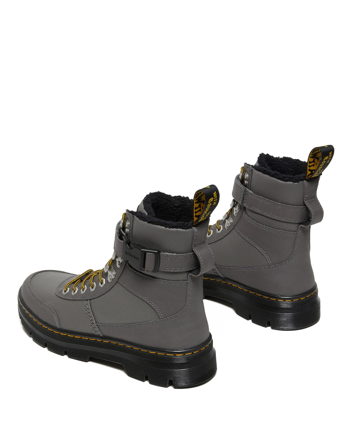 Combs Tech Faux Fur-Lined Casual Boots in Gunmetal