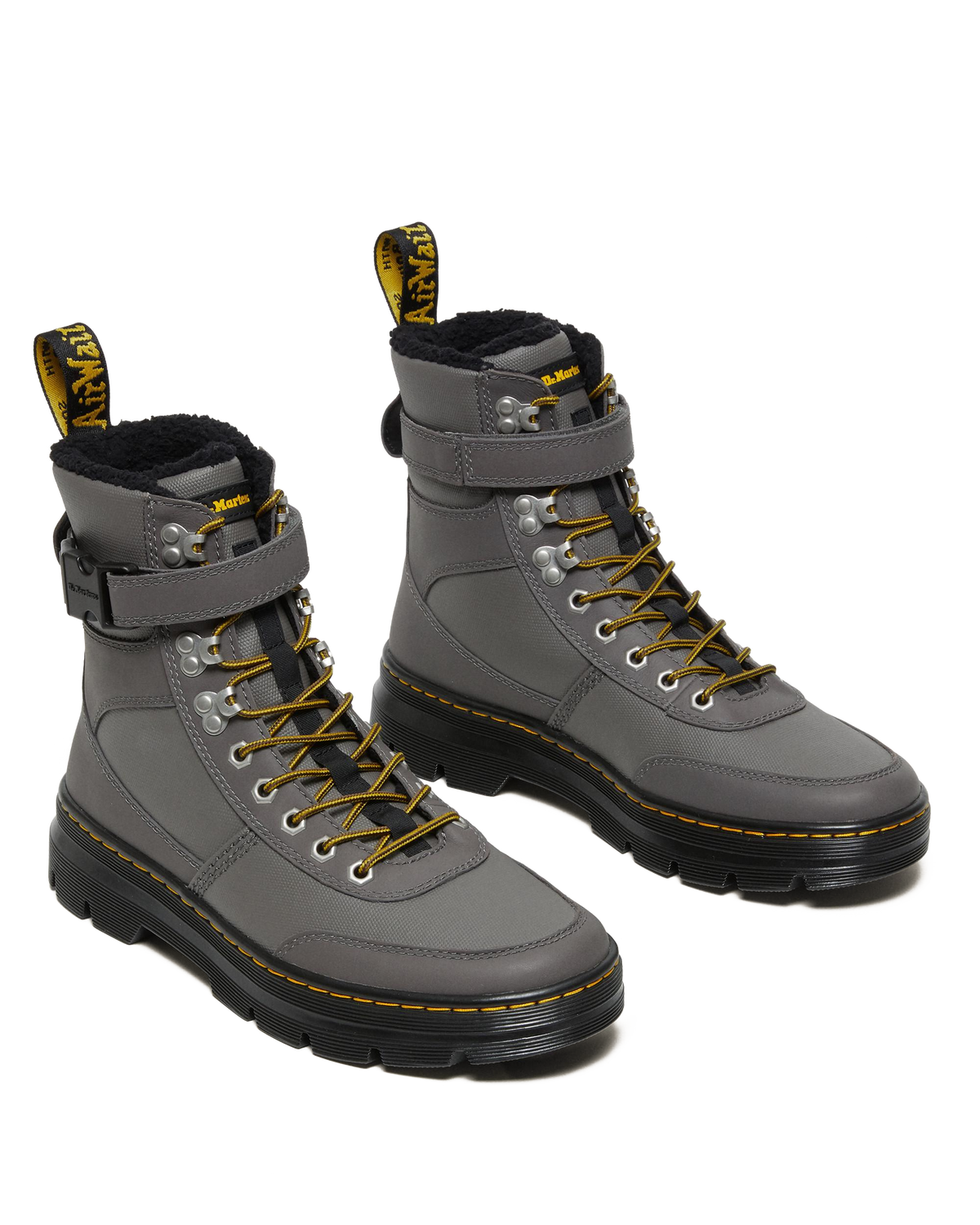 Combs Tech Faux Fur-Lined Casual Boots in Gunmetal