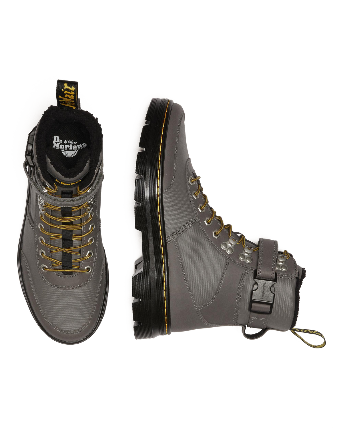 Combs Tech Faux Fur-Lined Casual Boots in Gunmetal